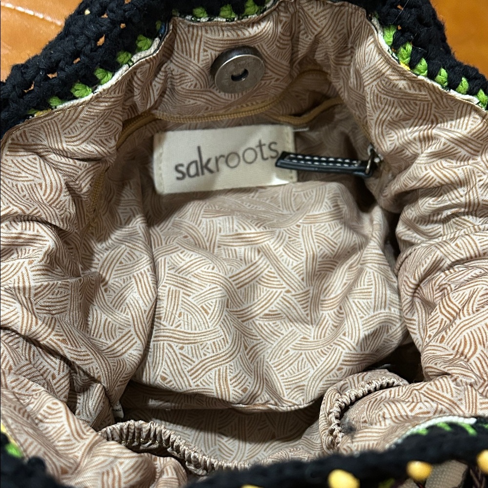 Sakroots Colorful Bird Print Crossbody Bag - Picture 4 of 11